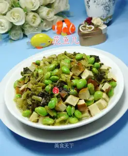 Snow fragrance with fried beans