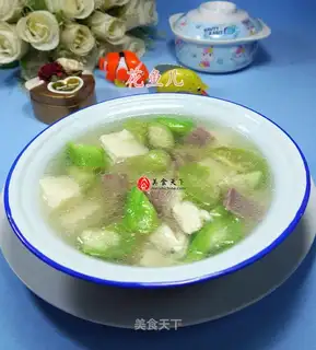 Skinny melon tofu soup