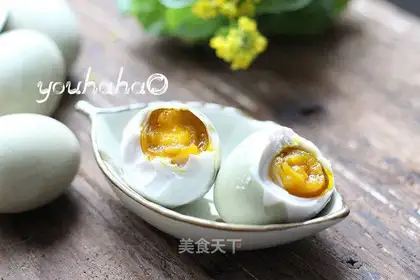 Homemade duck eggs