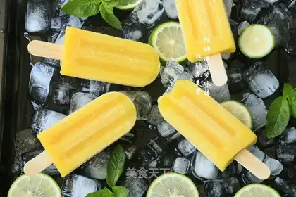 Rum pineapple popsicle