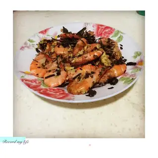 Snack, shrimp, eggs