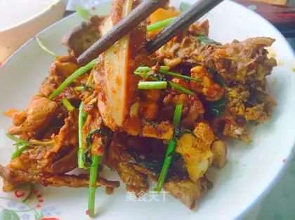 Sour, sweet, fried chicken bones
