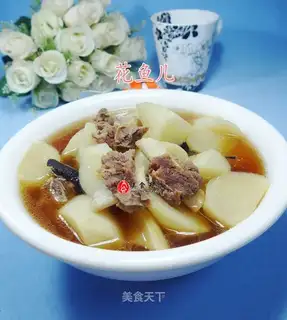 Steakbone radish soup