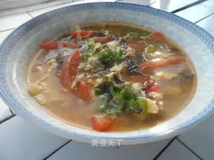 Tomato pickles soup