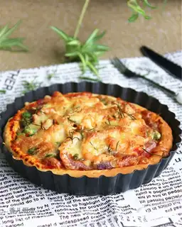 Sweet shrimp pizza