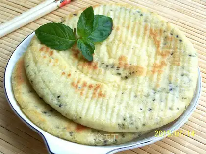 Black sesame salt tacos