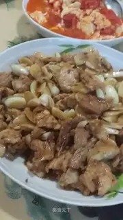 Garlic meat