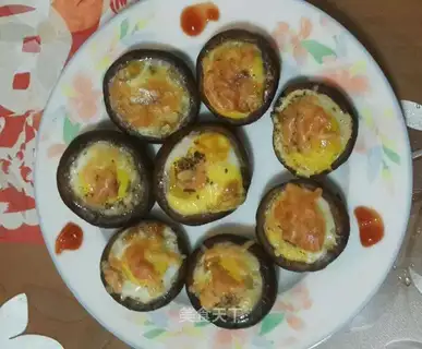 Roasted mushroom eggs