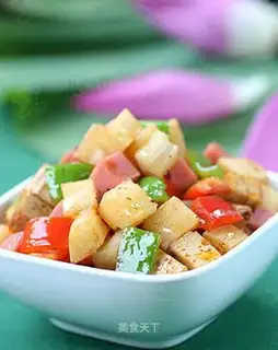stir-fried chopped lotus root