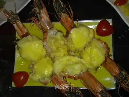 Baked shrimp with cheese