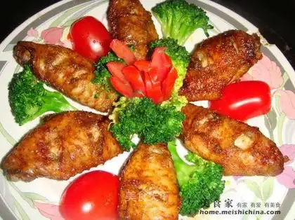Simply grilled chicken wings