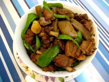 Roasted duck with konjac