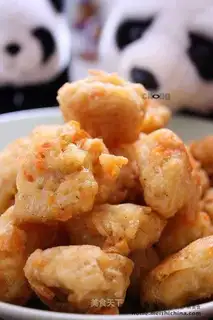 Dry fried vegetarian meatballs