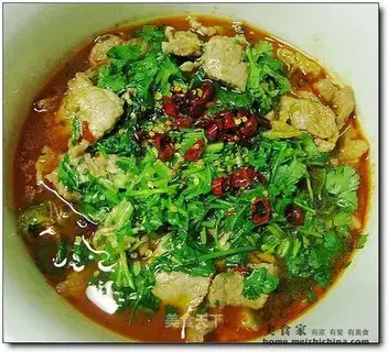 boiled pork slices
