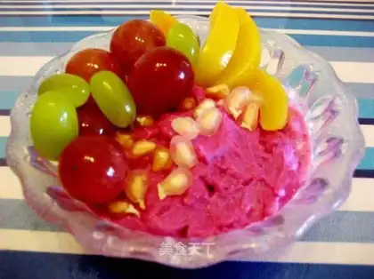 Fruit purple potato yogurt