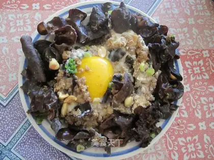 Stewed egg with moo shu pork