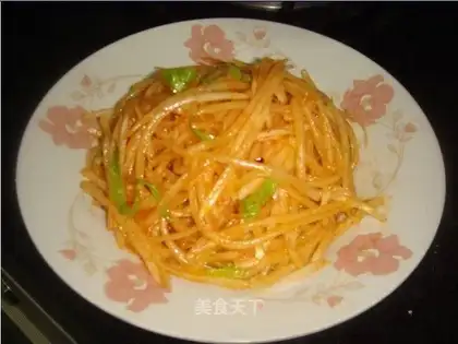 Shredded radish salad