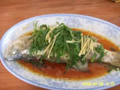 steamed bass
