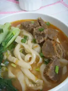 Beef handmade noodles