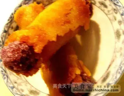 Mashed potatoes and blueberry crispy