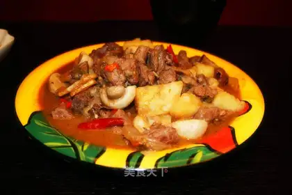 Beef brisket with wine