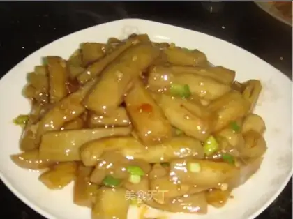 Flavor eggplant strips