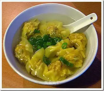 Wonton double stuffing