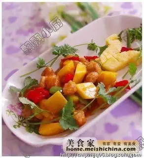 Sweet and sour pork with pineapple