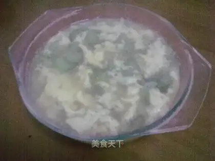 Luffa egg soup