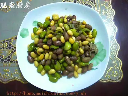 Peanut, bean, pickles