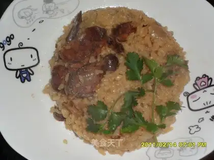 Home-cooked vegetable rice