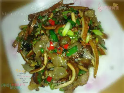 stir-fried bacon