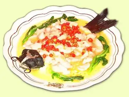 Fish fillet with double pepper