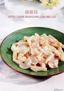 stir-fried shrimp with lily and asparagus