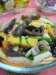 A pot of sea cucumber fresh