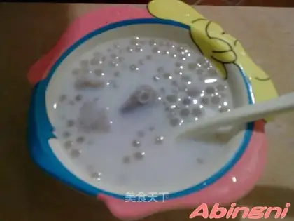 sago in coconut juice