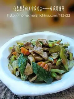 stir-fried pork liver with cucumber