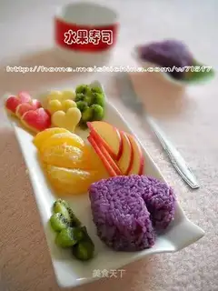 fruit, sushi