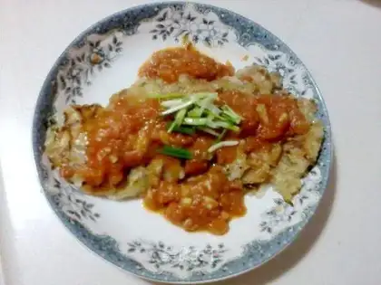 Tomato glutinous rice cake