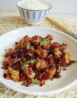 Spicy rabbit meat