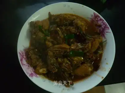 Chicken nuggets in sauce