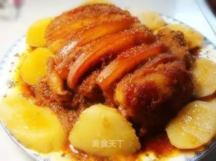 Steamed pork with yam powder