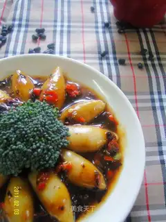 Stuffed squid with soy sauce