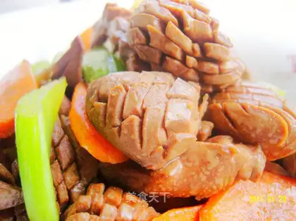 stir-fried kidney flower