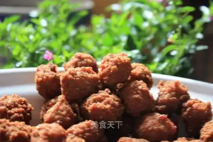 Dry fried meatballs