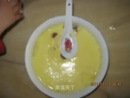 Stewed egg with longan