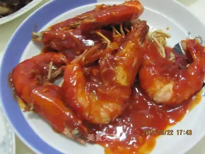 Tomato prawns