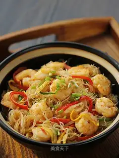 A big, colored shrimp fan