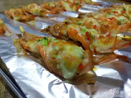 Garlic cheese shrimp