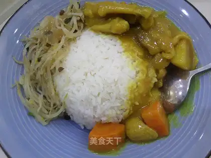 Potato curry chicken